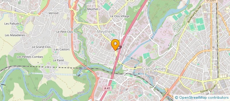 localisation de l'entreprise PERGAUD INVEST  EPAGNY METZ-TESSY