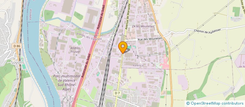 localisation de l'entreprise PERGE à PORTES LES VALENCE