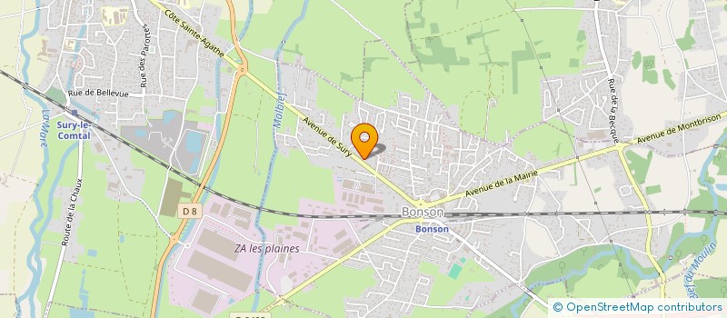 localisation de l'entreprise PERGO LOIRE  BONSON