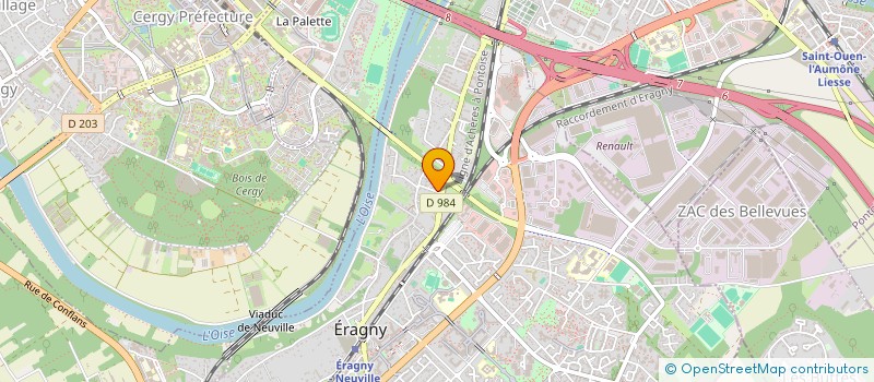 localisation de l'entreprise PERGOLA  ERAGNY