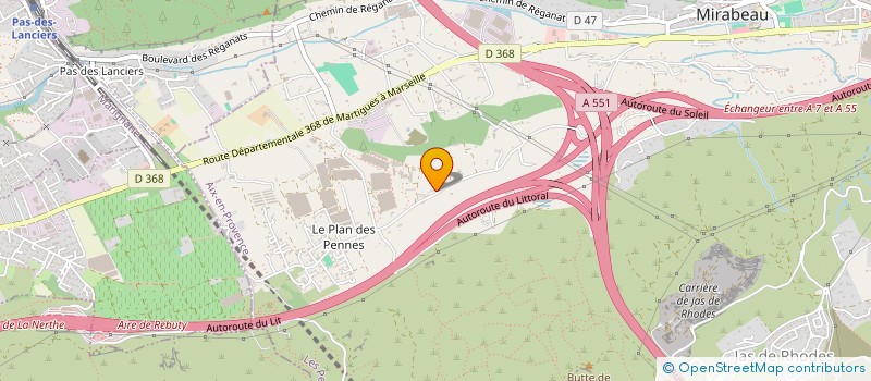 localisation de l'entreprise PERGOLAS DU SUD à LES PENNES-MIRABEAU