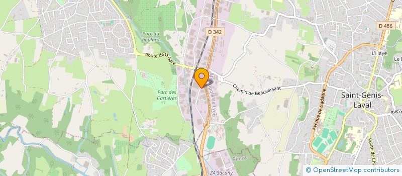 localisation de l'entreprise PERGOSPA à CHAPONOST