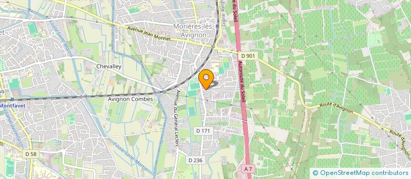 localisation de l'entreprise PERGOSUN TECHNIC à MORIERES-LES-AVIGNON