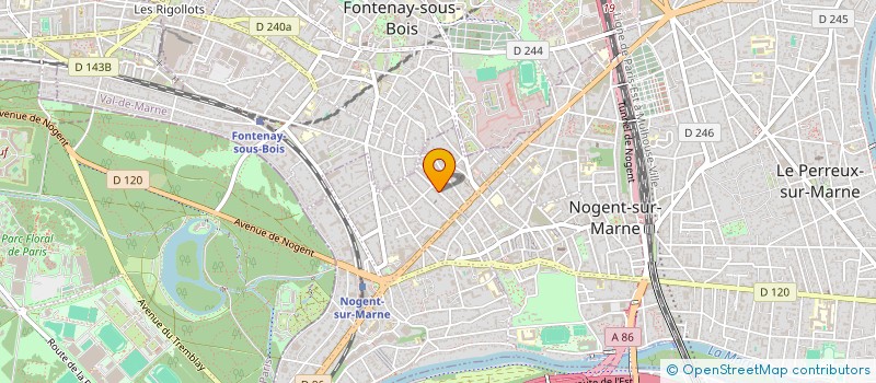 localisation de l'entreprise PERI BURO à NOGENT-SUR-MARNE