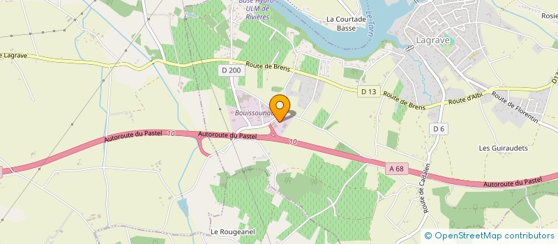 localisation de l'entreprise PERI-CLOS  LAGRAVE