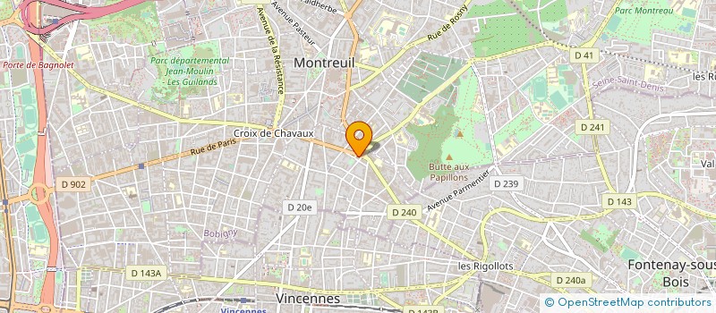 localisation de l'entreprise PERI DISTRIBUTION à MONTREUIL