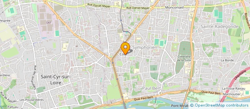 localisation de l'entreprise PERI'F à TOURS