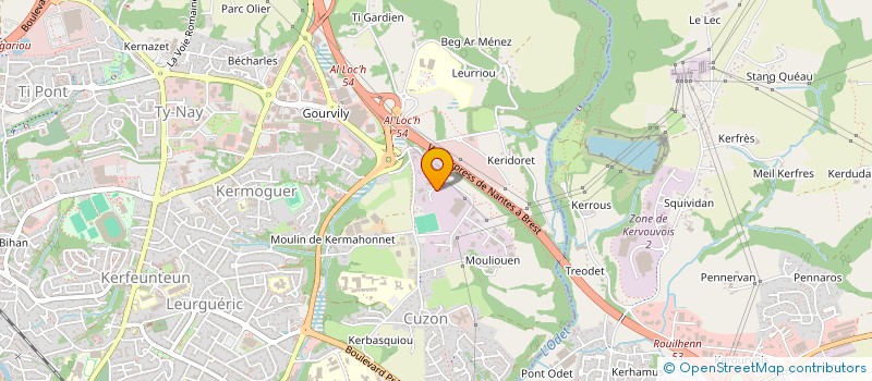 localisation de l'entreprise PERI G QUIMPER à QUIMPER
