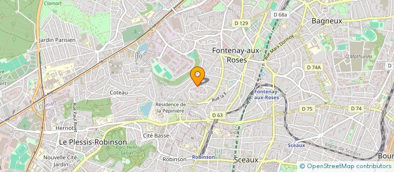 localisation de l'entreprise PERI-LASER à FONTENAY-AUX-ROSES