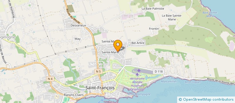 localisation de l'entreprise PERIAN BTP - EXPERTISE à SAINT-FRANCOIS