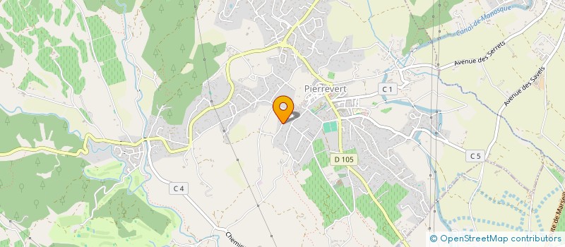 localisation de l'entreprise PERIBONCA à PIERREVERT