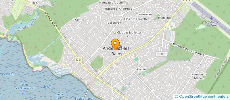 localisation de l'entreprise PERICEIA CAPITAL à ANDERNOS-LES-BAINS