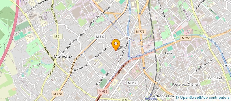 localisation de l'entreprise PERICENTRE-PATINIER  MOUVAUX