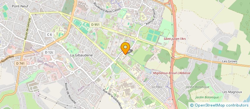 localisation de l'entreprise PERICLES à POITIERS
