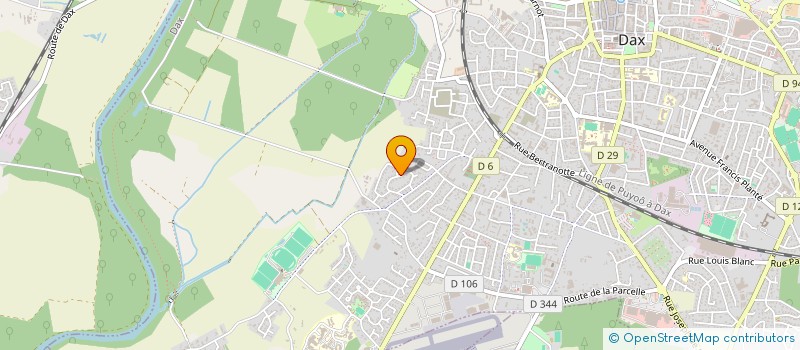 localisation de l'entreprise PERIDEL  DAX