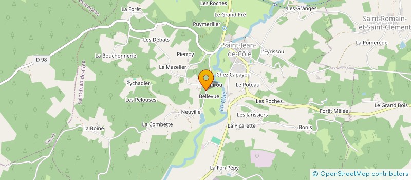 localisation de l'entreprise PERIDOM  SAINT-JEAN-DE-COLE