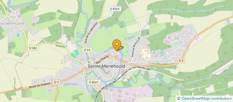 localisation de l'entreprise PERIDON AGENCEMENT à SAINTE-MENEHOULD