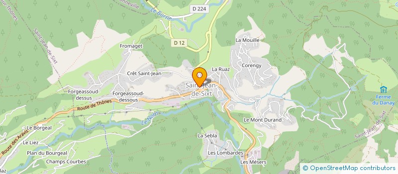 localisation de l'entreprise PERIDUP à SAINT-JEAN-DE-SIXT