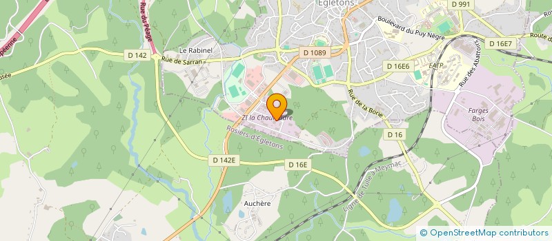 localisation de l'entreprise PERIELLE SA à EGLETONS