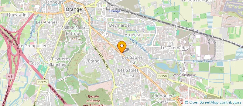 localisation de l'entreprise PERIER GESTION à ORANGE