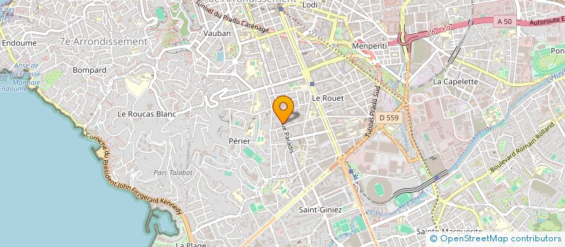 localisation de l'entreprise PERIER PARADIS à MARSEILLE