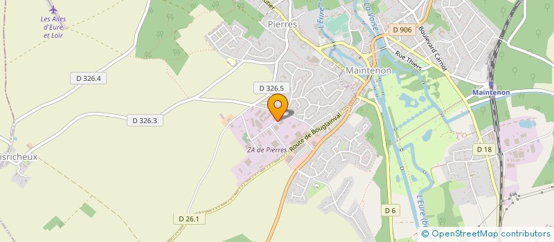 localisation de l'entreprise PERIER PEINTURE à PIERRES