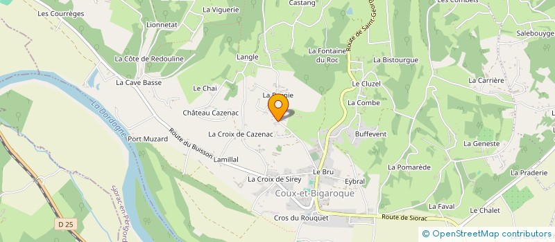 localisation de l'entreprise PERIFER  COUX ET BIGAROQUE-MOUZENS