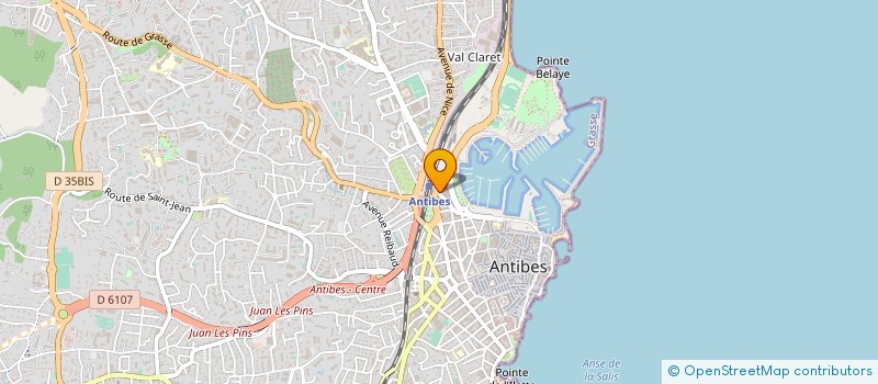 localisation de l'entreprise PERIFRANCE à ANTIBES
