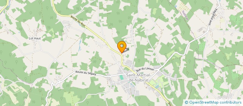 localisation de l'entreprise PERIGORD ACCORDEON  SAINT MARTIAL DE NABIRAT