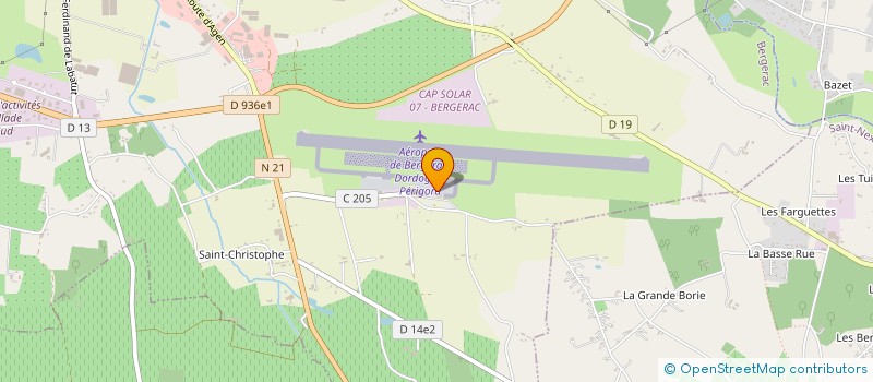 localisation de l'entreprise PERIGORD AIR SERVICE à BERGERAC
