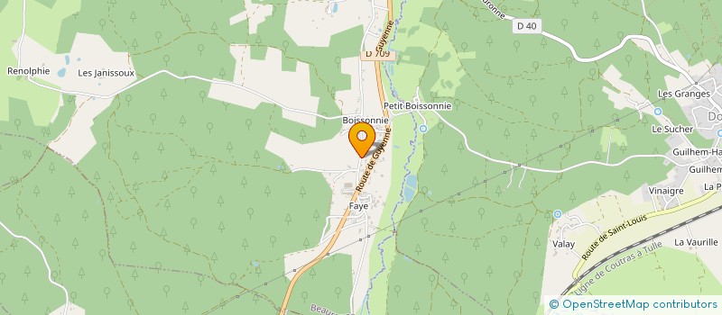 localisation de l'entreprise PERIGORD APPLICATION  BEAURONNE