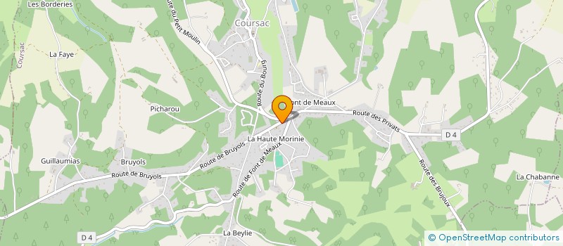 localisation de l'entreprise PERIGORD ATHLETIC FUTSAL  COURSAC