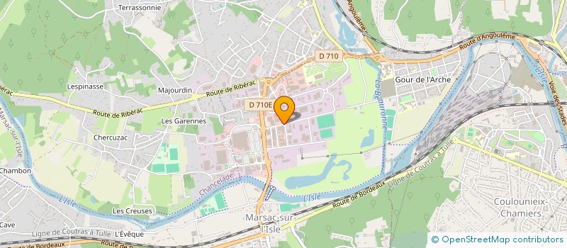 localisation de l'entreprise PERIGORD AUTO PIECES à MARSAC-SUR-L'ISLE