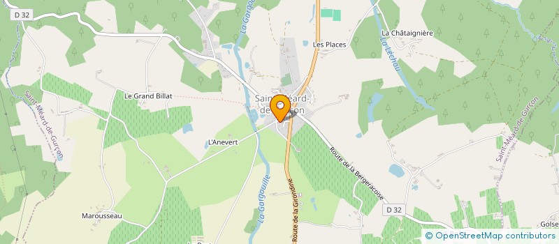 localisation de l'entreprise PERIGORD CHARPENTES  SAINT-MEARD-DE-GURCON