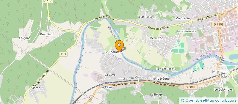 localisation de l'entreprise PERIGORD DIAGNOSTIC IMMOBILIER  MARSAC-SUR-L'ISLE