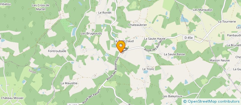 localisation de l'entreprise PERIGORD FRUITS à LACROPTE