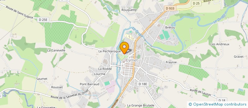 localisation de l'entreprise PERIGORD GASTRONOMIE à EYMET
