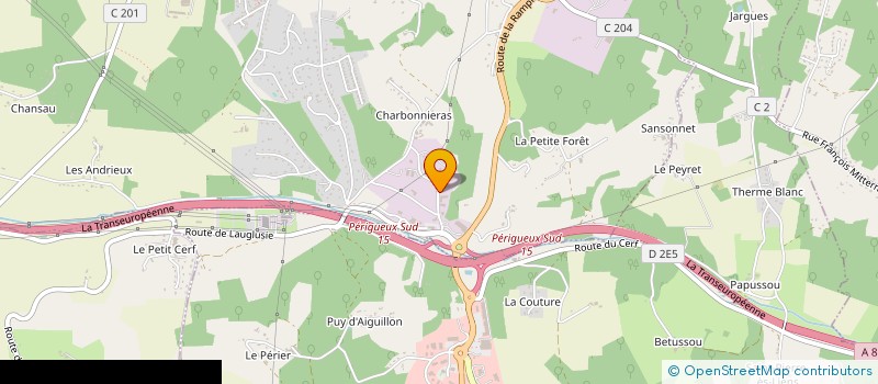 localisation de l'entreprise PERIGORD INITIATIVE à COULOUNIEIX-CHAMIERS