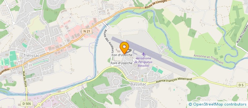 localisation de l'entreprise PERIGORD JARDINS à BASSILLAC ET AUBEROCHE