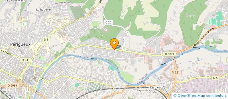 localisation de l'entreprise PERIGORD PNEUS à TRELISSAC
