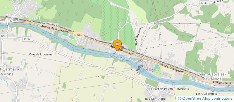 localisation de l'entreprise PERIGORD RAID à MOULEYDIER