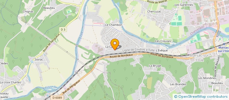 localisation de l'entreprise PERIGORD RENOVATIONS  MARSAC-SUR-L'ISLE