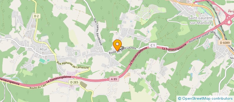 localisation de l'entreprise PERIGORD RUGBY  BOULAZAC ISLE MANOIRE