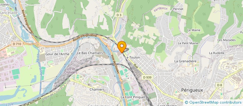 localisation de l'entreprise PERIGORD SAUVETAGE SECOURISME  TRELISSAC