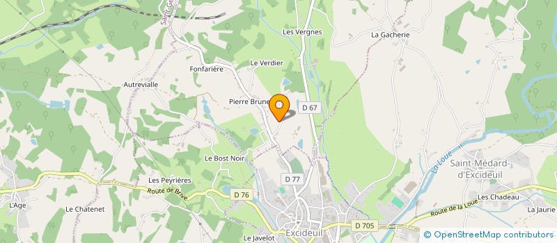 localisation de l'entreprise PERIGORD SCI  EXCIDEUIL