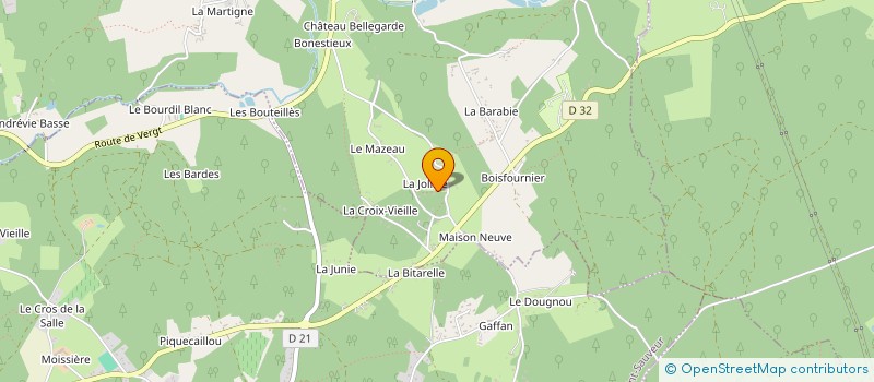 localisation de l'entreprise PERIGORD TERRASSEMENT  LAMONZIE-MONTASTRUC