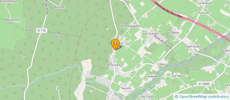 localisation de l'entreprise PERIGOURDINE  PUJOLS-SUR-CIRON