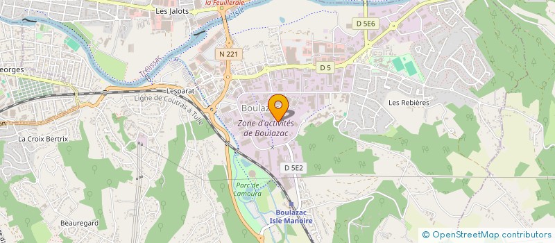 localisation de l'entreprise PERIGOURDINE ALIMENTAIRE  BOULAZAC ISLE MANOIRE