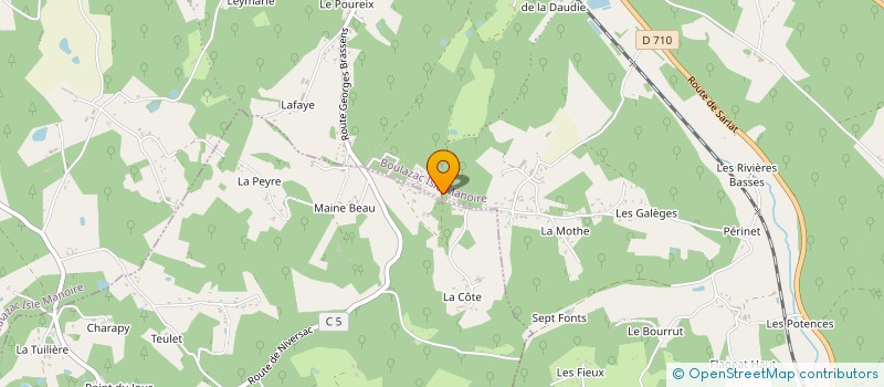 localisation de l'entreprise PERIGUEUX FM à SAINT LAURENT SUR MANOIRE