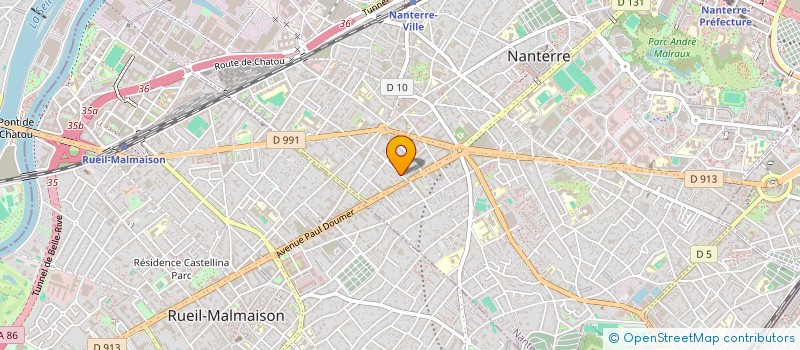 localisation de l'entreprise PERIM 3  NANTERRE